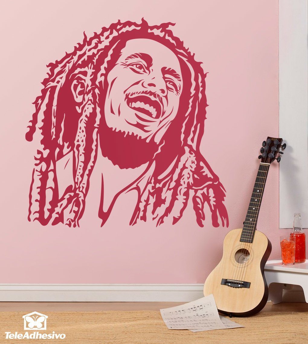 Stickers muraux: Bob Marley sourire