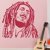 Stickers muraux: Bob Marley sourire 2