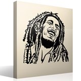 Stickers muraux: Bob Marley sourire 3