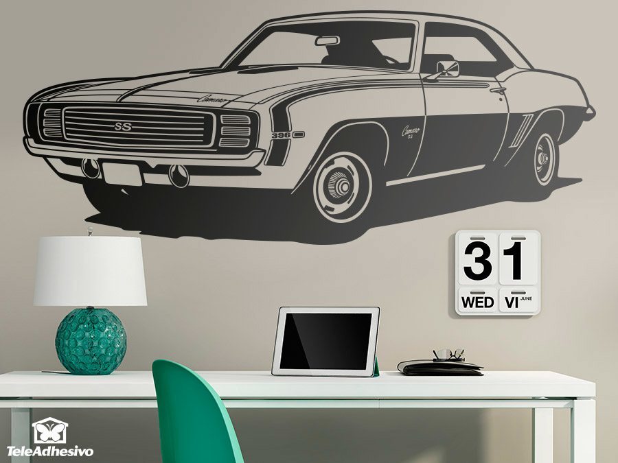 Stickers muraux: Chevrolet Camaro 1969 ss