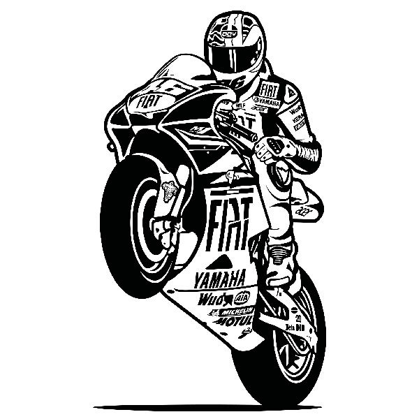 Stickers muraux: Dorsale MotoGP 46