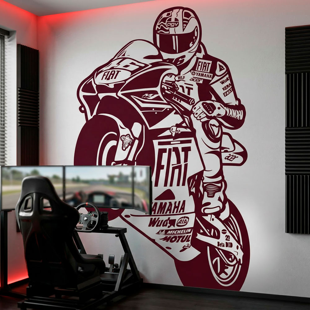 Stickers muraux: Dorsale MotoGP 46