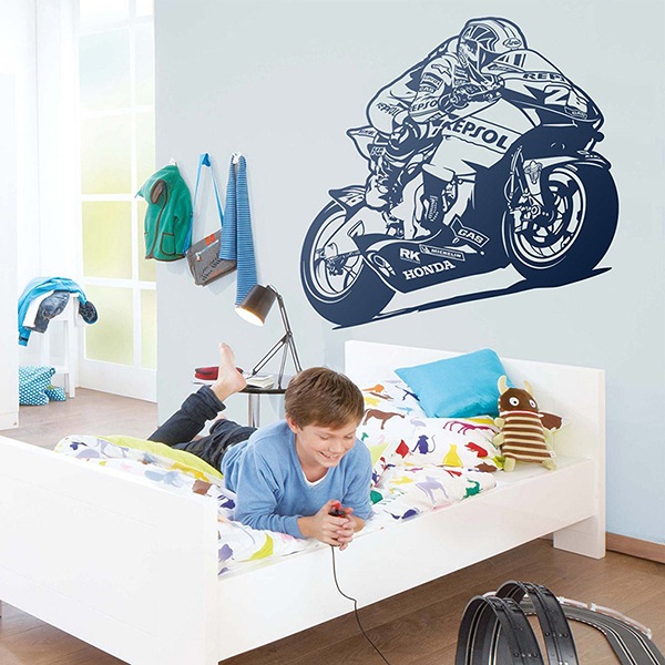 Stickers muraux: Moto MotoGP Repsol Honda