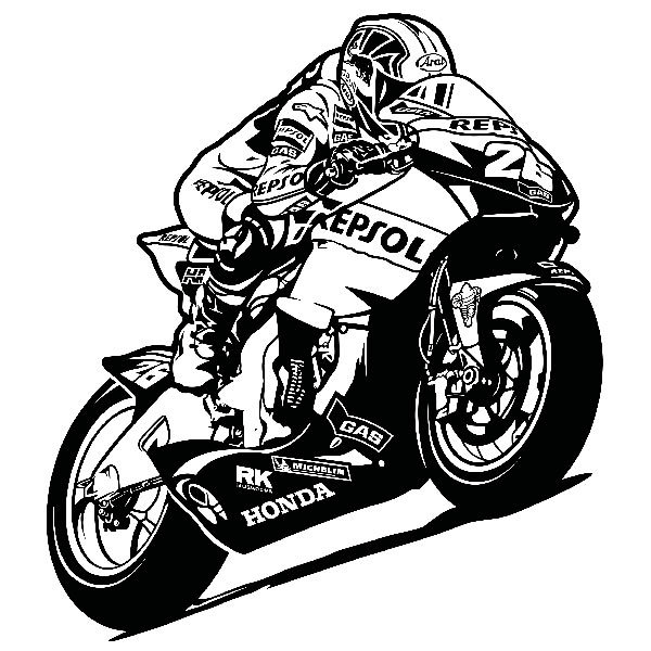 Stickers muraux: MotoGP Repsol