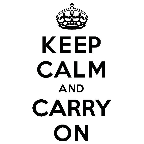 Stickers muraux: Keep Calm And Carry On