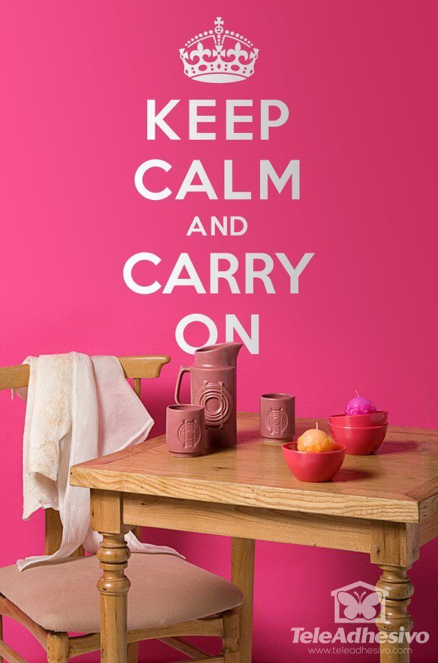 Stickers muraux: Keep Calm And Carry On