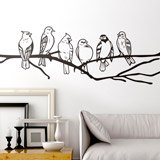 Stickers muraux: Oiseaux sur une branche 2