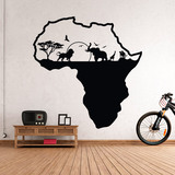 Stickers muraux: Afrique animals silhouette horizon 2