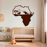 Stickers muraux: Afrique animals silhouette horizon 5