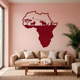 Stickers muraux: Afrique animals silhouette horizon 8