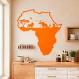 Stickers muraux: Afrique animals silhouette horizon 10