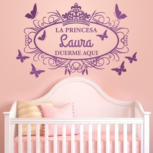 Stickers pour enfants: Princesse dort ici 0