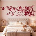 Stickers muraux: Floral avec papillons 15