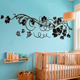 Stickers muraux: Floral avec papillons 16