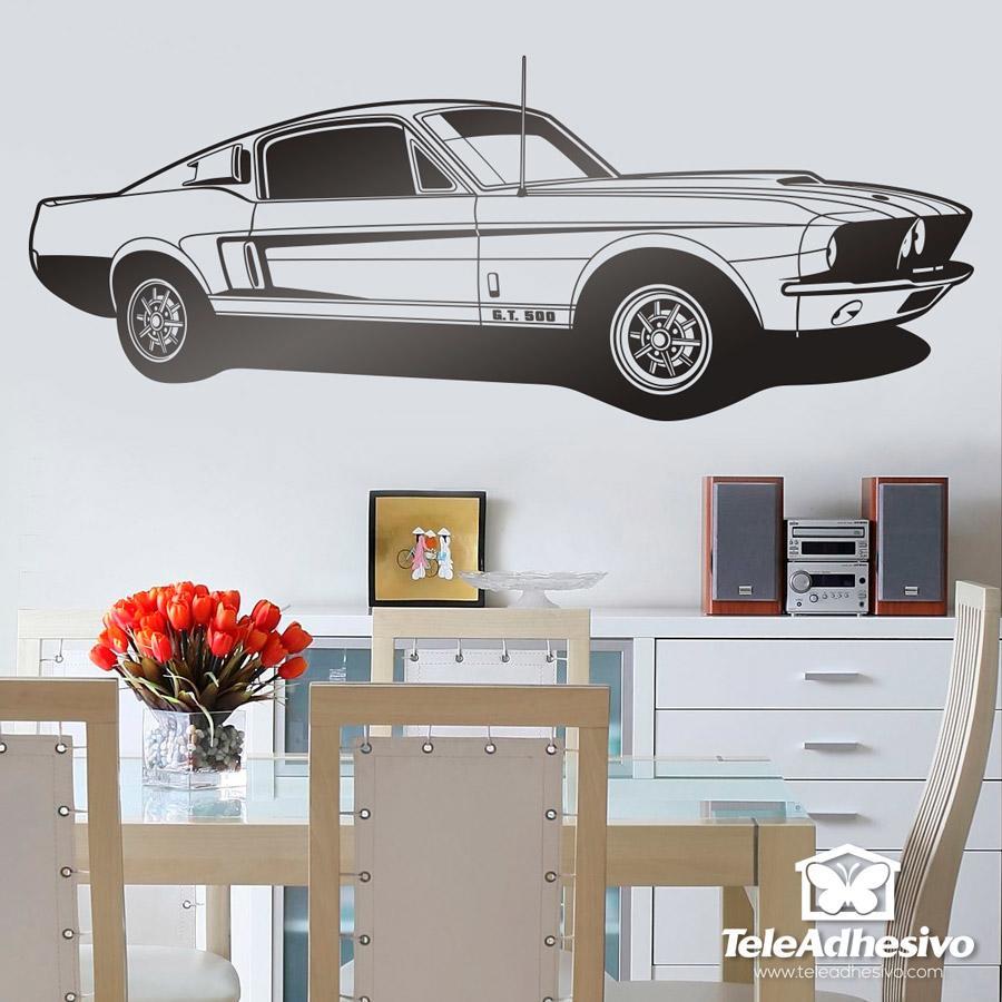 Stickers muraux: Ford Mustang Shelby GT 500