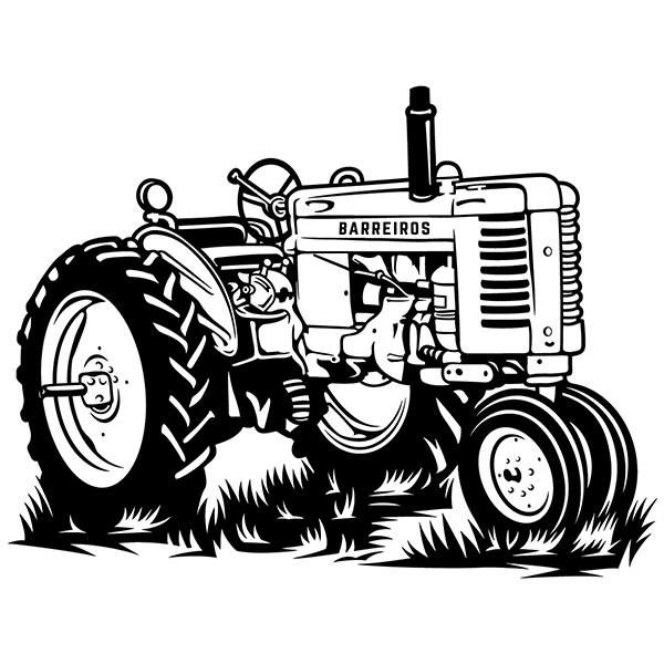 Stickers muraux: Tracteur Barreiros