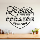 Stickers muraux: La cuisine est le cœur de la maison - espagnol 3