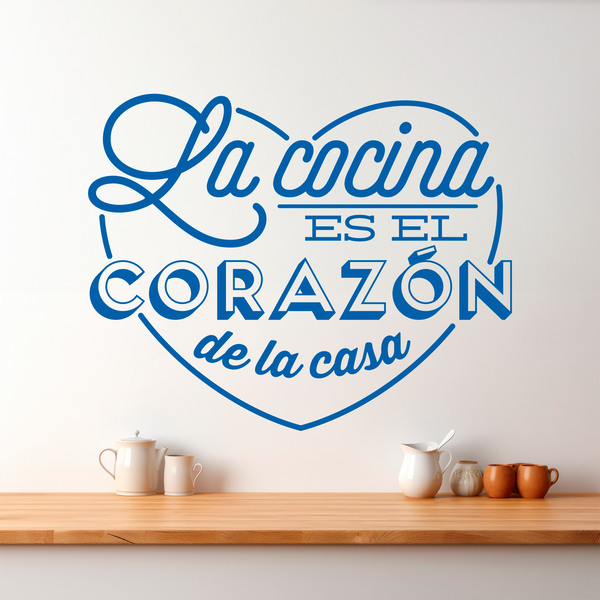 Stickers muraux: La cuisine est le cœur de la maison - espagnol