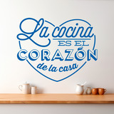 Stickers muraux: La cuisine est le cœur de la maison - espagnol 4