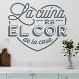 Stickers muraux: La Cuisine est le Coeur de la Maison en Catalan 2