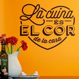 Stickers muraux: La Cuisine est le Coeur de la Maison en Catalan 3