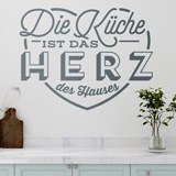 Stickers muraux: La Cuisine est le Coeur de la Maison en Allemand 2