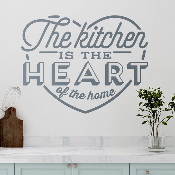 Stickers muraux: La Cuisine est le Coeur de la Maison en Anglais