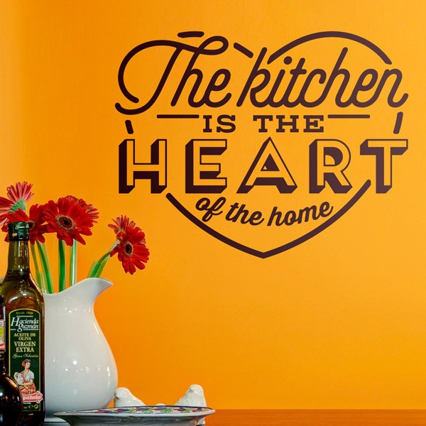 Stickers muraux: La Cuisine est le Coeur de la Maison en Anglais