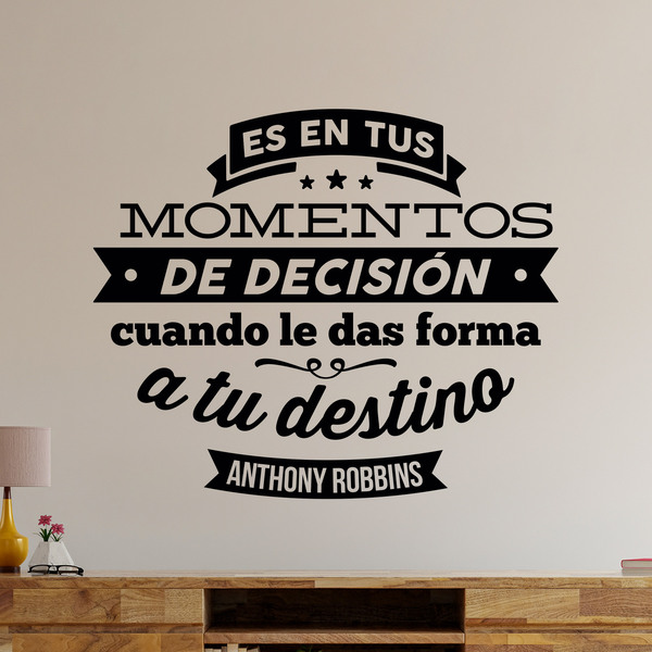 Stickers muraux: Momentos de decisión - Anthony Robbins