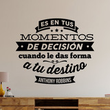 Stickers muraux: Momentos de decisión - Anthony Robbins 2