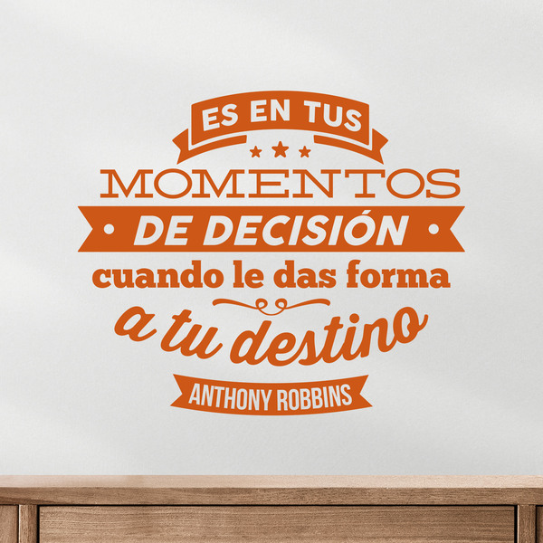 Stickers muraux: Momentos de decisión - Anthony Robbins