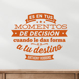 Stickers muraux: Momentos de decisión - Anthony Robbins 3