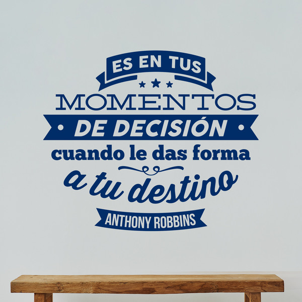 Stickers muraux: Momentos de decisión - Anthony Robbins