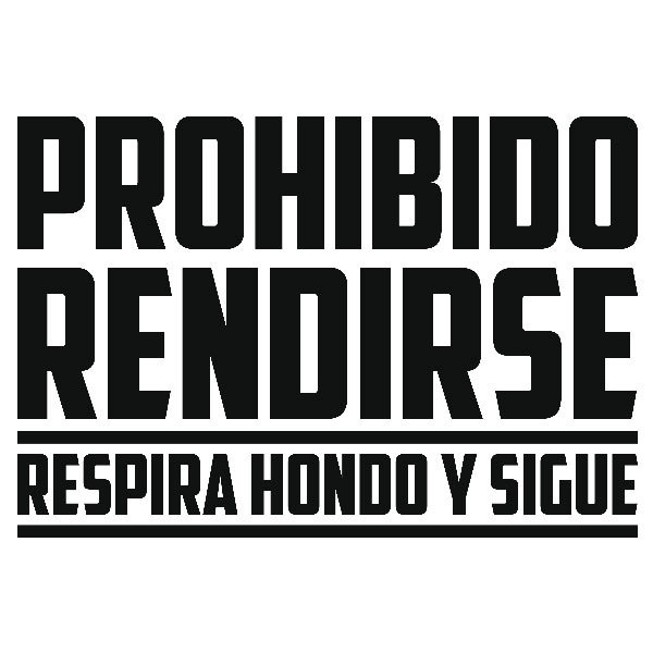 Stickers muraux: Prohibido rendirse