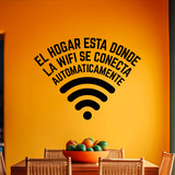 Stickers muraux: El hogar está donde la wifi se conecta 4