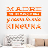 Stickers muraux: Madre no hay más que una 2