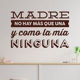 Stickers muraux: Madre no hay más que una 3