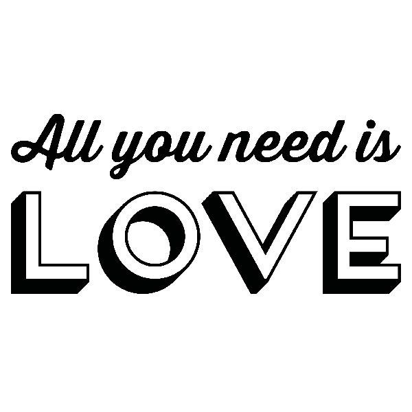 Stickers muraux: All you need is love