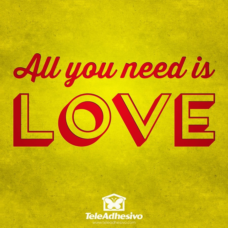 Stickers muraux: All you need is love
