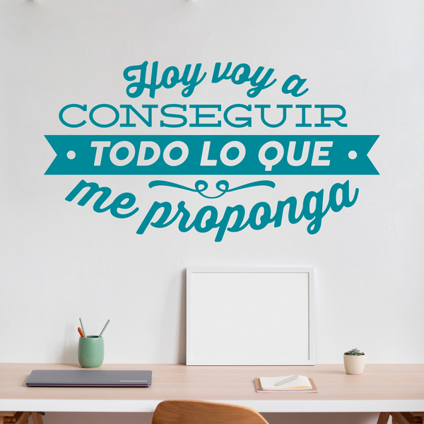 Stickers muraux: Hoy voy a conseguir