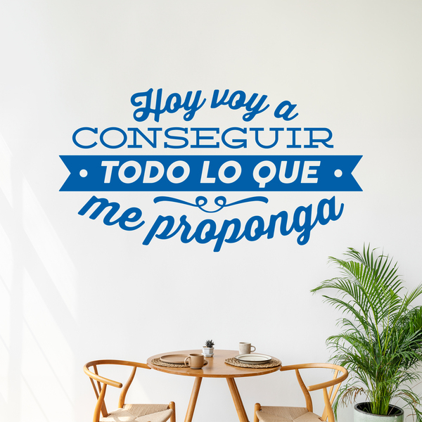 Stickers muraux: Hoy voy a conseguir