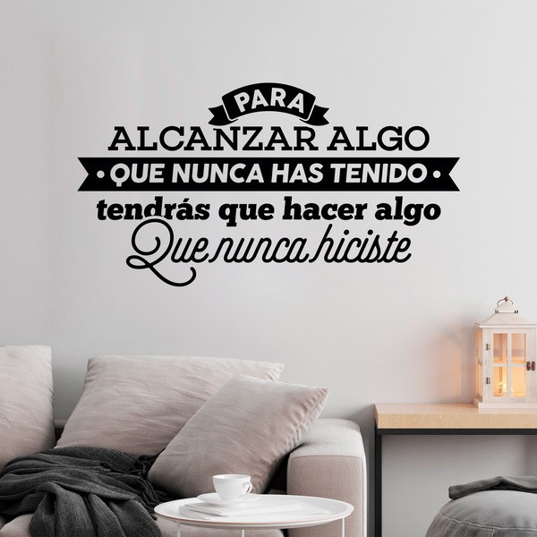 Stickers muraux: Para alcanzar algo...