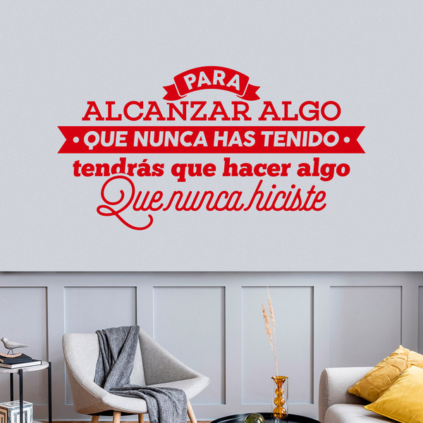 Stickers muraux: Para alcanzar algo...