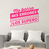 Stickers muraux: No borro mis errores, los supero 2