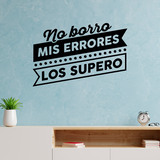 Stickers muraux: No borro mis errores, los supero 3