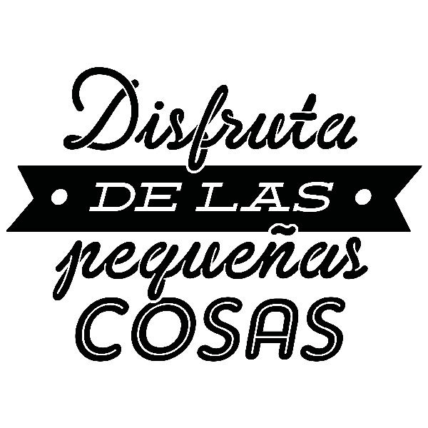 Stickers muraux: Disfruta de las pequeñas cosas