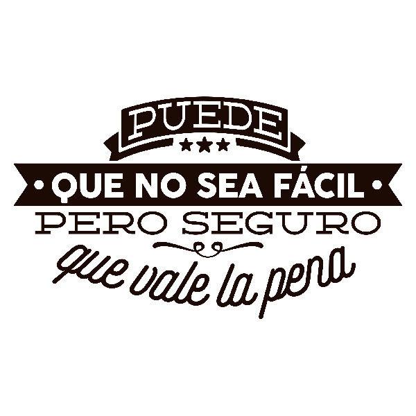 Stickers muraux: Puede que no sea fácil...