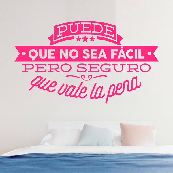 Stickers muraux: Puede que no sea fácil...