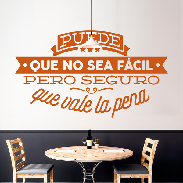 Stickers muraux: Puede que no sea fácil...