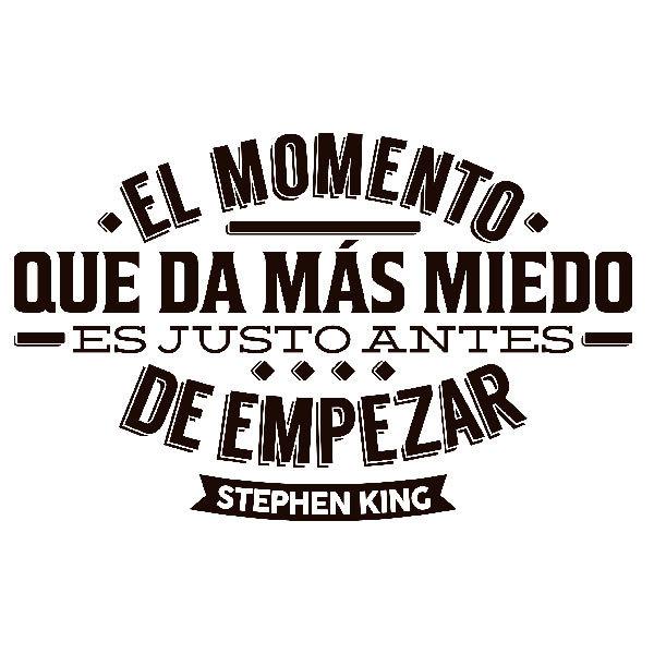 Stickers muraux: El momento que da más miedo... Stephen  King